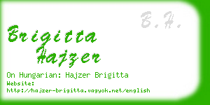 brigitta hajzer business card